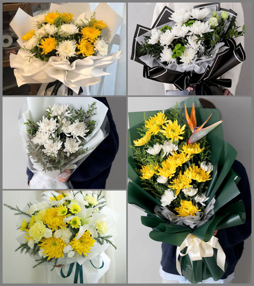 贵州遵义桐梓县花秋镇兴河村白事花束代送